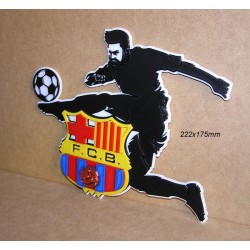 Escudo silueta cartel, letrero, logotipo de futbol del Barcelona